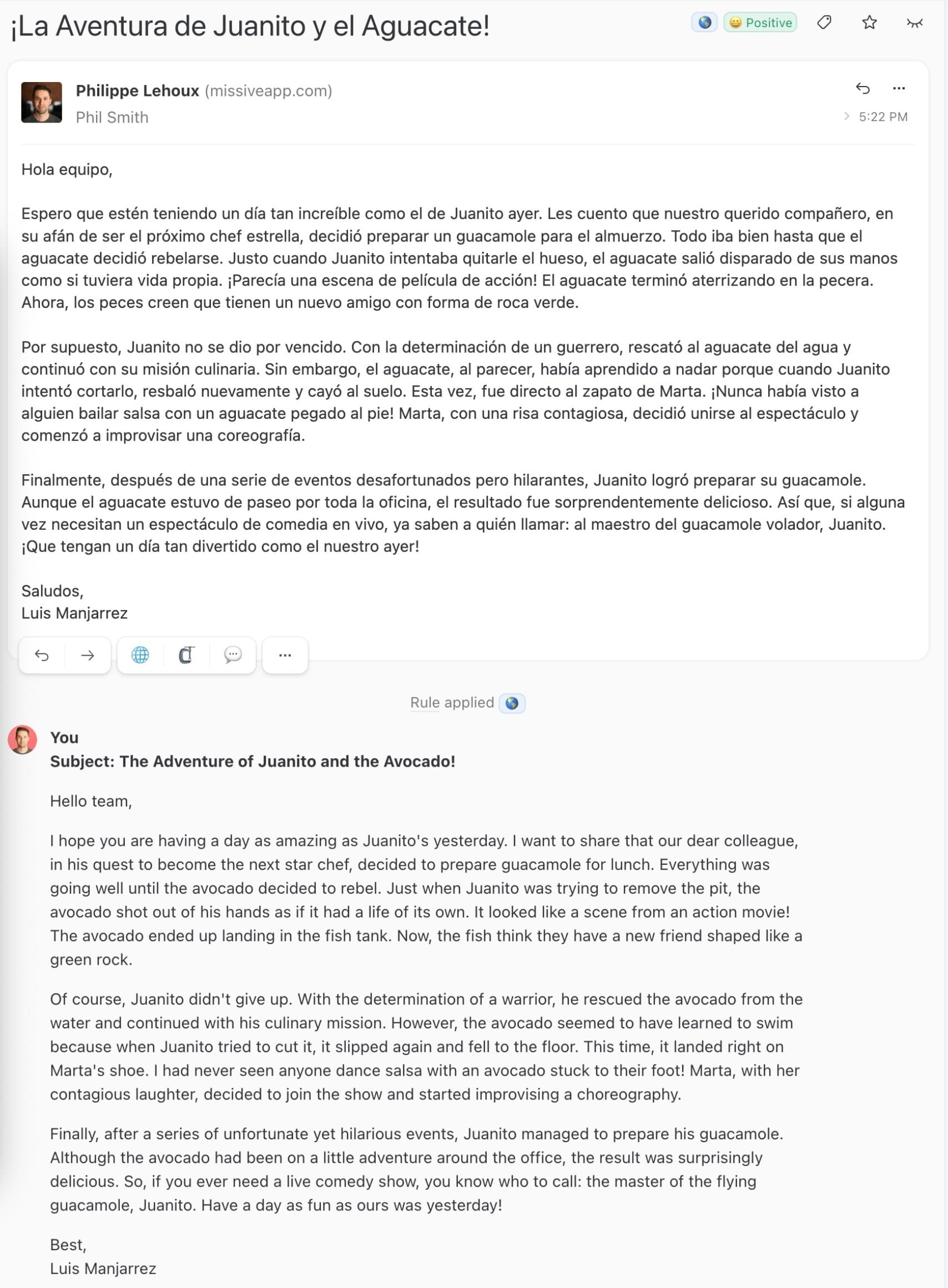 AI translation note