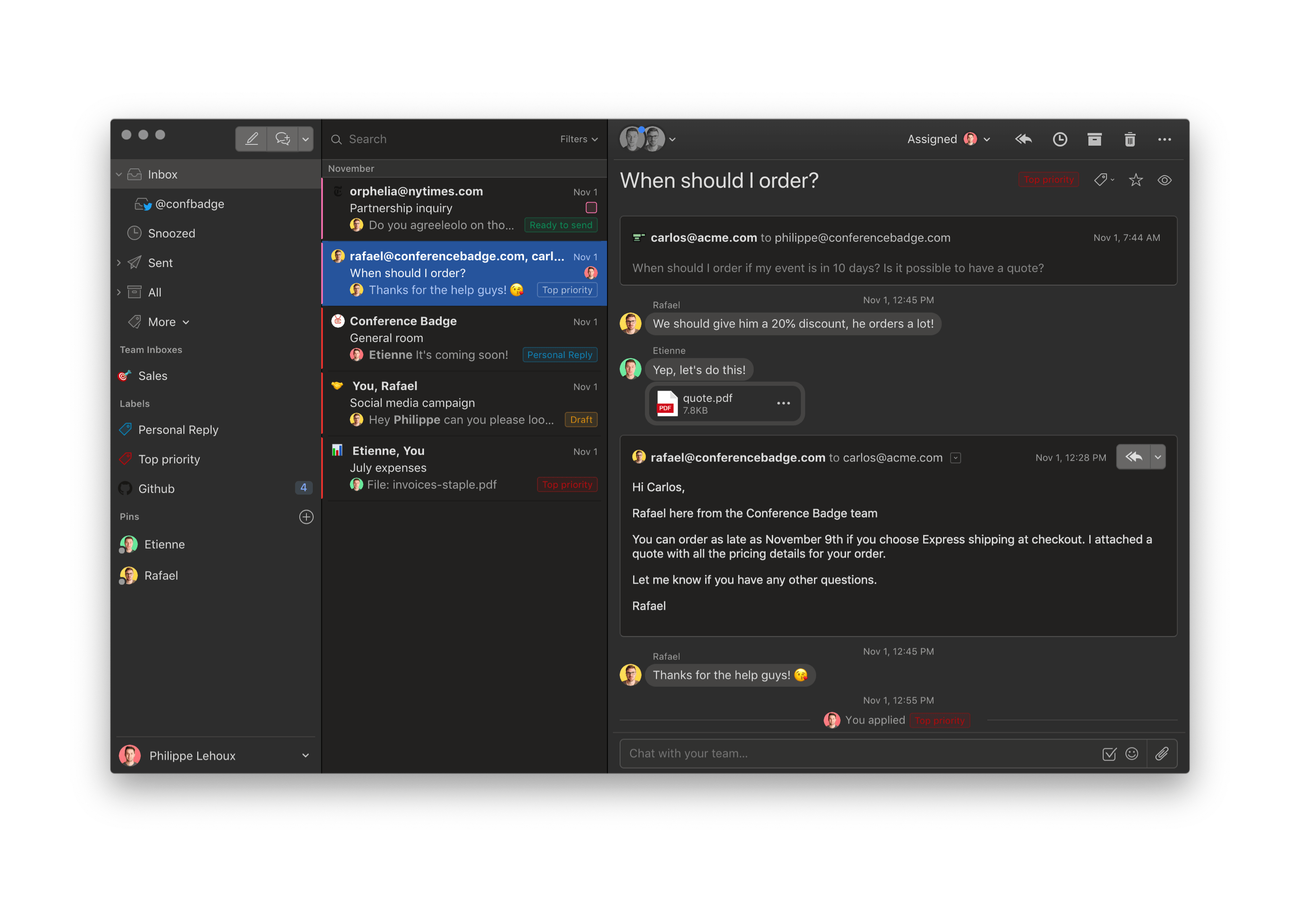Dark mode available